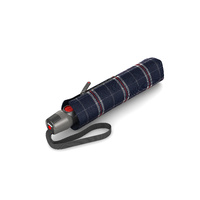 Knirps T.200 Duomatic Umbrella Check Navy