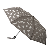 Mini Maxi Manual Umbrella Grey Cats