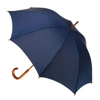 Manual Wood Umbrella Navy