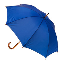 Manual Wood Umbrella Royal Blue