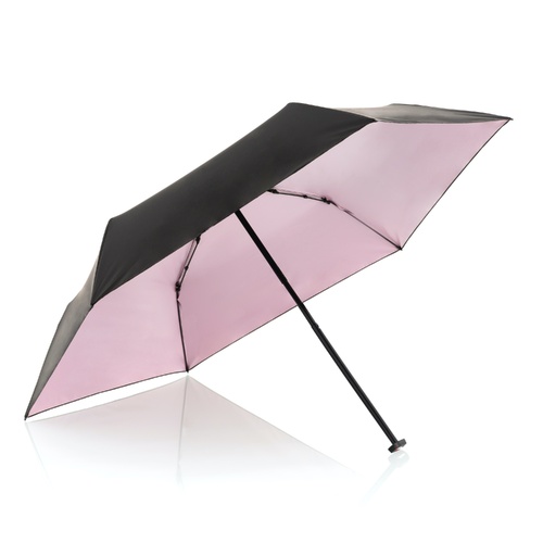 Knirps US.050 Ultra Light Black with Rose UV Protection
