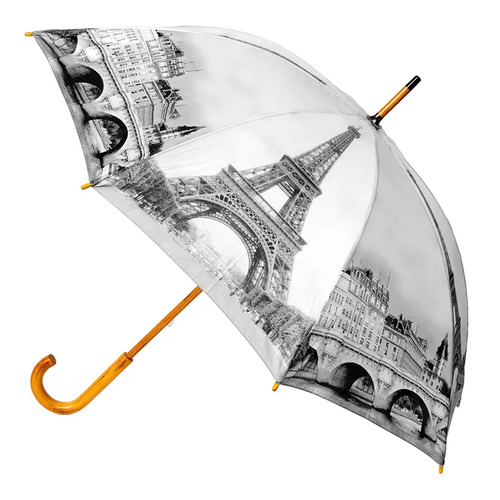 Manual Wood Umbrella Paris