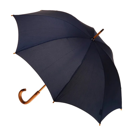 Manual Wood Umbrella Ink Navy