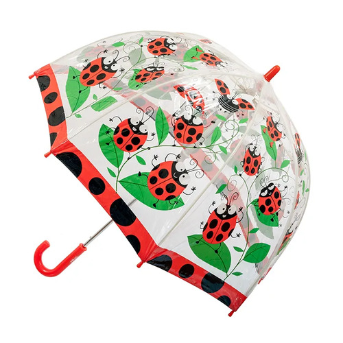 Children's Clear Umbrella Ladybug