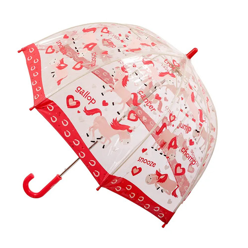 Children's Clear Umbrella Pony